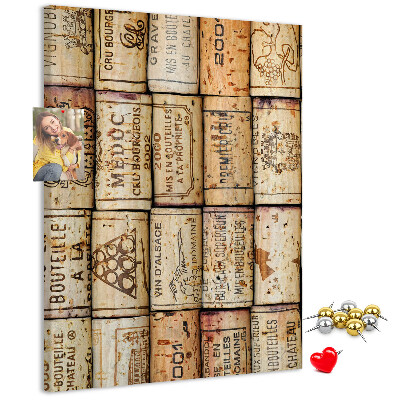 Tablero de corcho Tapones de vino de estilo rústico