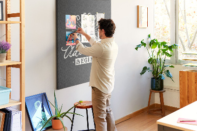 Tablero de corcho para pared con diseño de montañas y aventura al estilo clásico