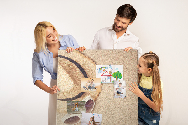 Tablero de corcho para pared Accesorios de playa de verano en la arena