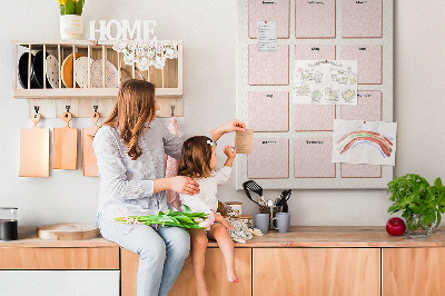 Decoración pizarra de corcho Calendario de cumpleaños con espacio para notas
