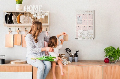 Decoración pizarra de corcho Calendario de cumpleaños con espacio para notas