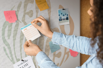 Tablero de corcho para pared Una bienvenida veraniega de estilo retro