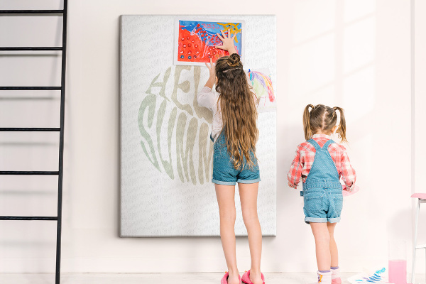 Tablero de corcho para pared Una bienvenida veraniega de estilo retro