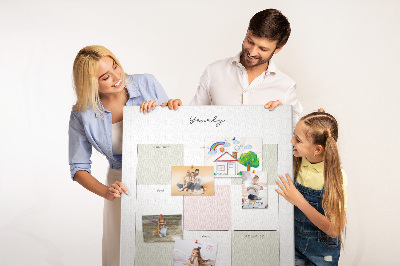 Tablero de corcho para pared con diseño minimalista de agenda anual