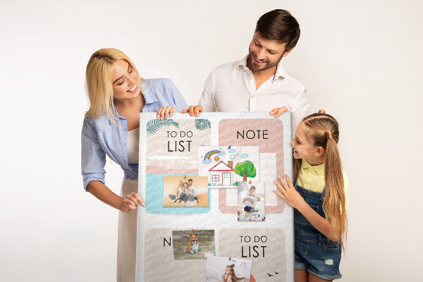 Tablero de corcho Lista de tareas y notas para el verano