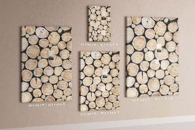 Tablero de corcho Tablones de madera dispuestos de forma natural.