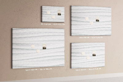 Tablero de corcho decorado Patrón moderno de textura de pared ondulada