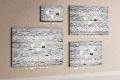 Tablero de corcho decorado Textura de madera en tonos grises