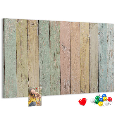 Tablero de corcho decorado Tableros en tonos pastel con un estilo rústico.