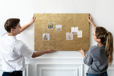 Tablero de anuncios Textura dorada con estilo minimalista.