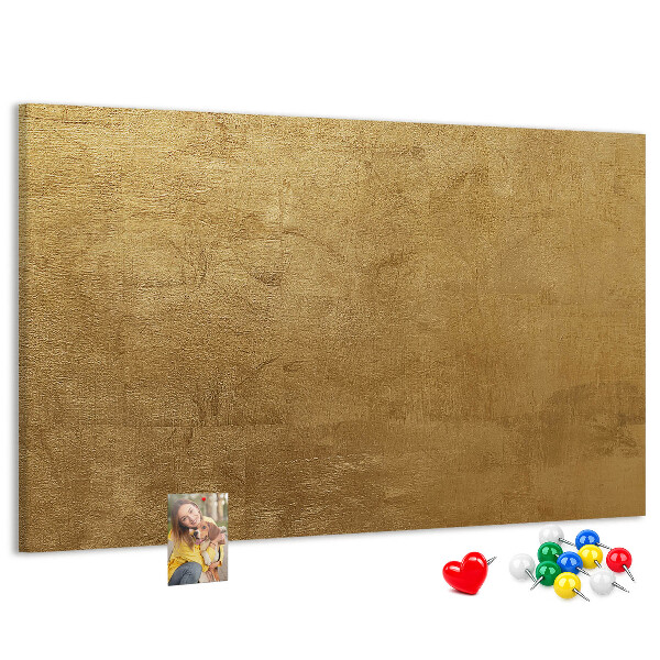 Tablero de anuncios Textura dorada con estilo minimalista.