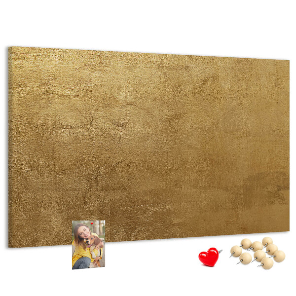 Tablero de anuncios Textura dorada con estilo minimalista.
