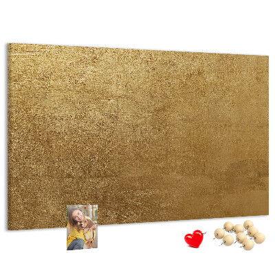 Tablero de anuncios Textura dorada con estilo minimalista.
