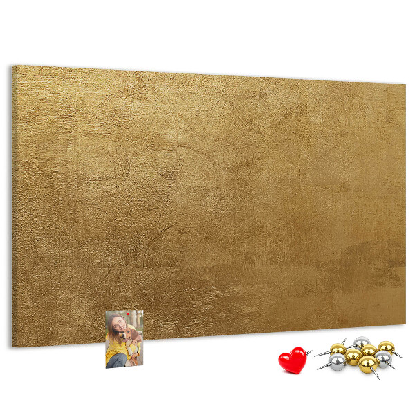 Tablero de anuncios Textura dorada con estilo minimalista.