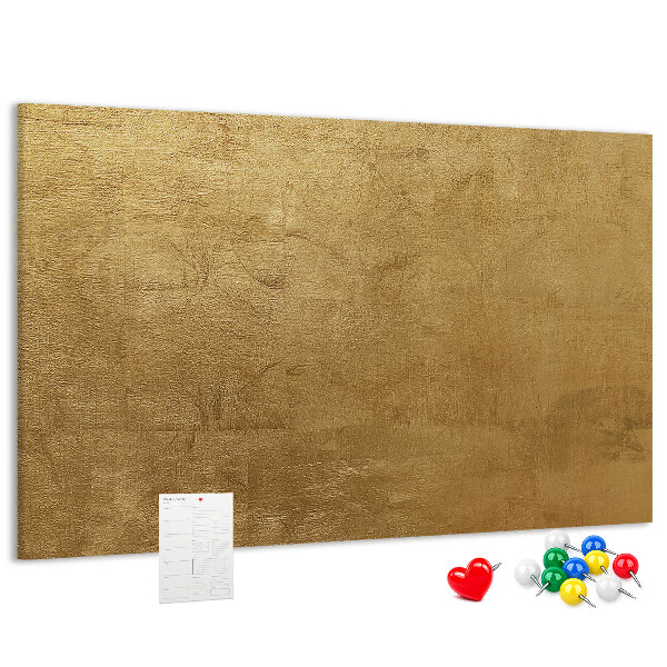 Tablero de anuncios Textura dorada con estilo minimalista.