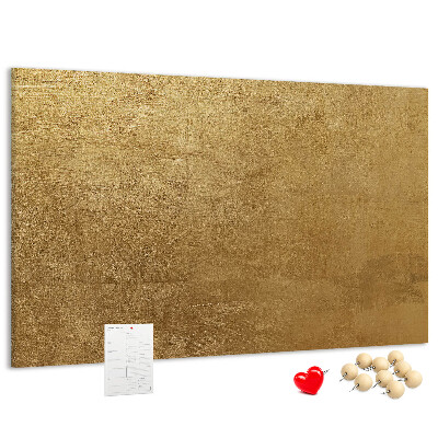 Tablero de anuncios Textura dorada con estilo minimalista.