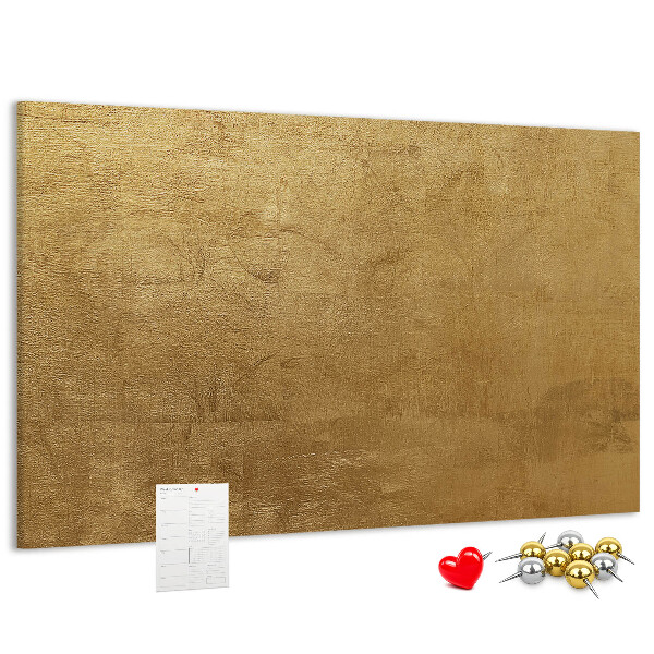 Tablero de anuncios Textura dorada con estilo minimalista.