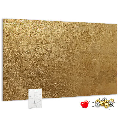Tablero de anuncios Textura dorada con estilo minimalista.