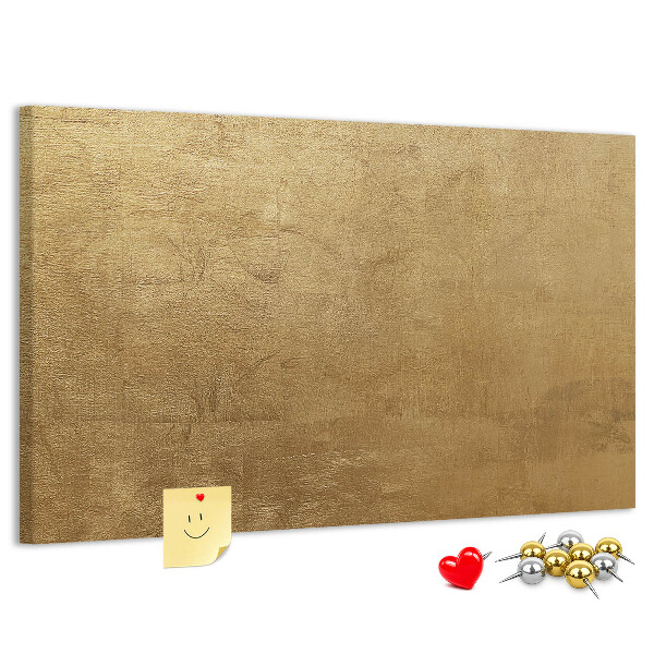 Tablero de anuncios Textura dorada con estilo minimalista.