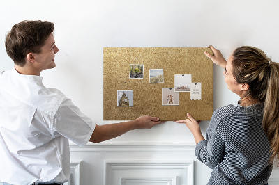 Tablero de anuncios Textura dorada con estilo minimalista.