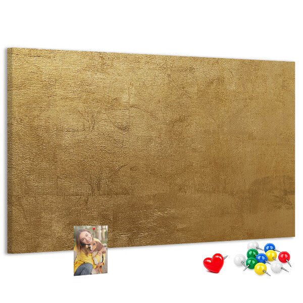 Tablero de anuncios Textura dorada con estilo minimalista.