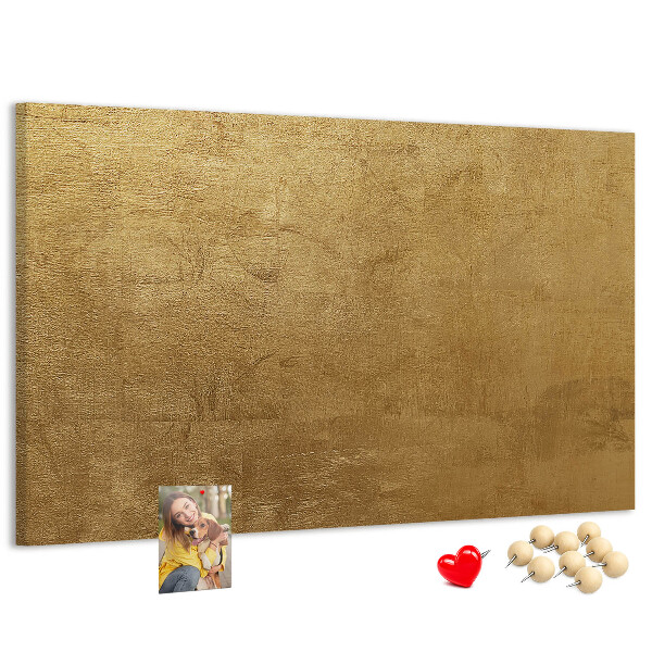 Tablero de anuncios Textura dorada con estilo minimalista.
