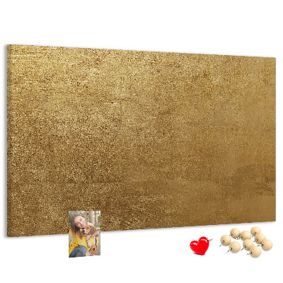 Tablero de anuncios Textura dorada con estilo minimalista.