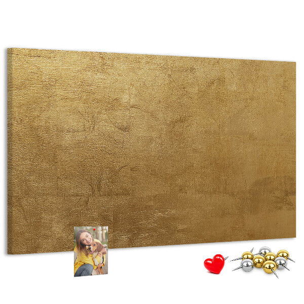 Tablero de anuncios Textura dorada con estilo minimalista.