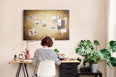Tablero de corcho decorado diseño de mapa antiguo con puntos marcados