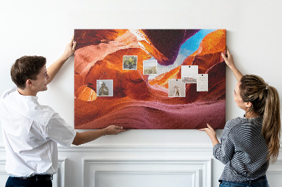 Tablero de corcho decorado Rocas rojas y cielo azul