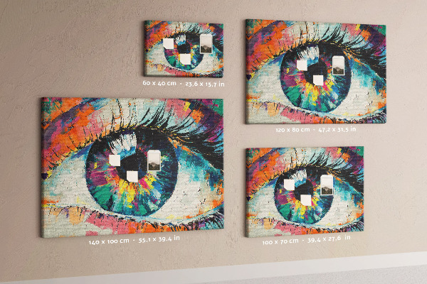 Tablero de anuncios con diseño de pinceladas dinámicas y coloridas
