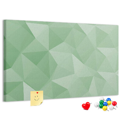 Tablero de corcho decorado Diseño abstracto en tonos verdes