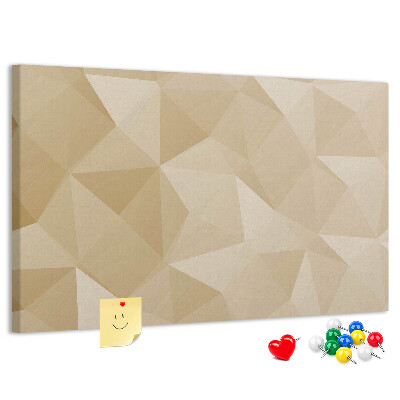 Tablero de anuncios Diseño abstracto en tonos beige.