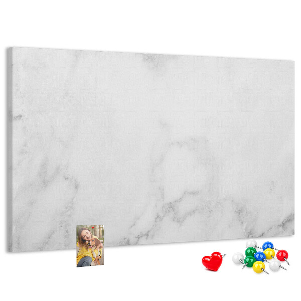 Tablero de corcho decorado con diseño elegante para oficinas en mármol