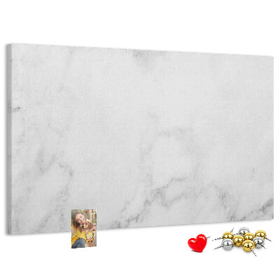 Tablero de corcho decorado con diseño elegante para oficinas en mármol