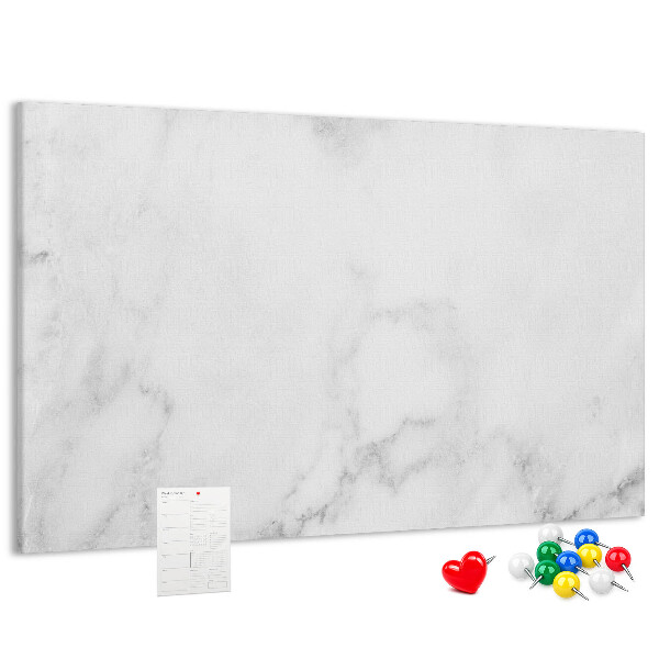 Tablero de corcho decorado con diseño elegante para oficinas en mármol