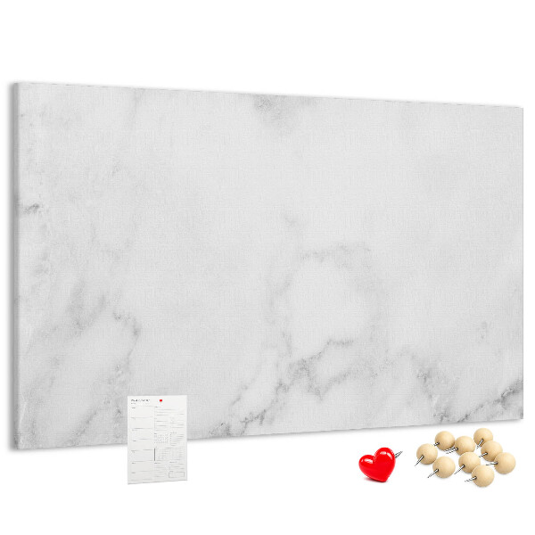 Tablero de corcho decorado con diseño elegante para oficinas en mármol