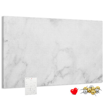Tablero de corcho decorado con diseño elegante para oficinas en mármol