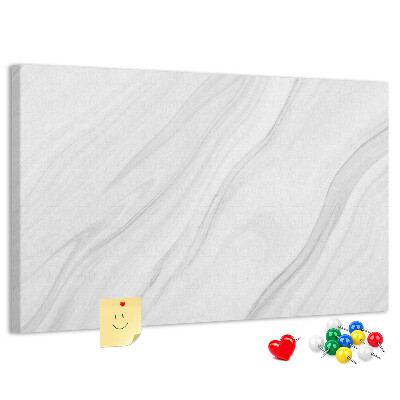 Tablero de corcho decorado con elegante estampado de mármol en tonos grises