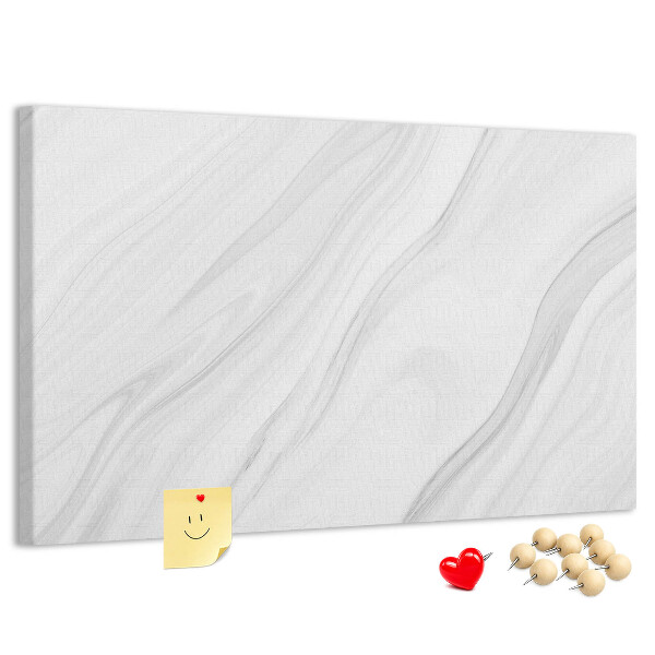 Tablero de corcho decorado con elegante estampado de mármol en tonos grises
