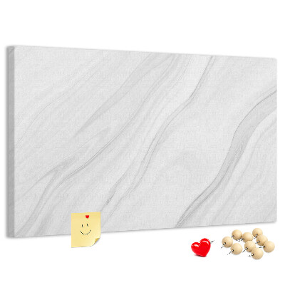 Tablero de corcho decorado con elegante estampado de mármol en tonos grises