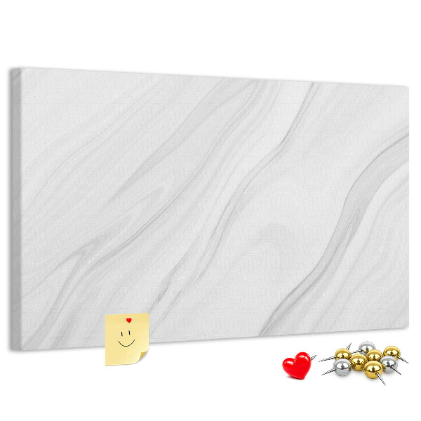 Tablero de corcho decorado con elegante estampado de mármol en tonos grises