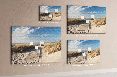 Pizarra de corcho con diseño de paisaje de playa bajo el sol de verano