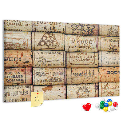 Tablero de corcho decorado Tapones de corcho para vino en varios diseños