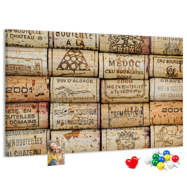 Tablero de corcho decorado Tapones de corcho para vino en varios diseños