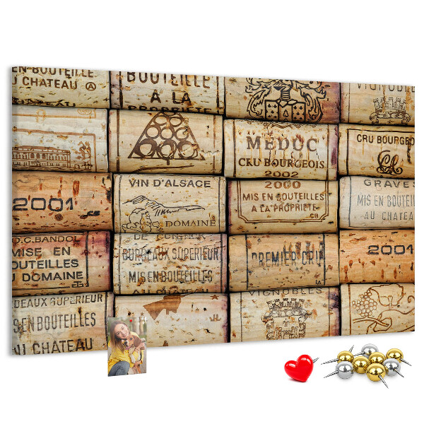 Tablero de corcho decorado Tapones de corcho para vino en varios diseños