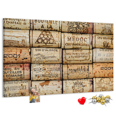 Tablero de corcho decorado Tapones de corcho para vino en varios diseños