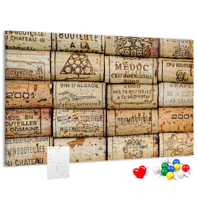 Tablero de corcho decorado Tapones de corcho para vino en varios diseños