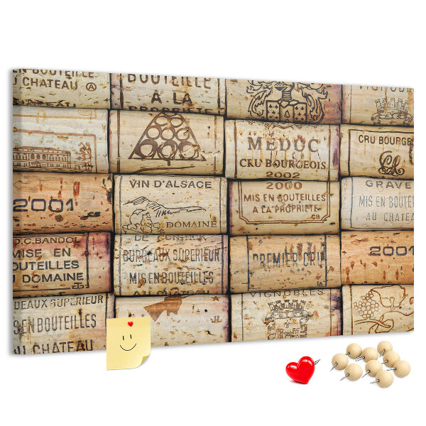 Tablero de corcho decorado Tapones de corcho para vino en varios diseños
