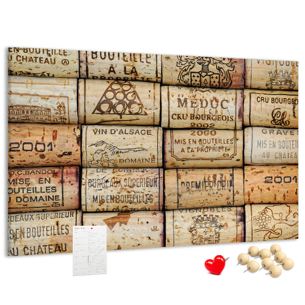 Tablero de corcho decorado Tapones de corcho para vino en varios diseños